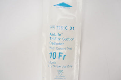 Vyaire T261C X1 AirLife Tri-Flo Suction Cath. With Control Port 10 Fr